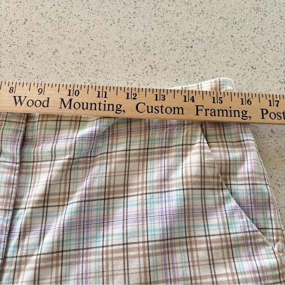 Talbots Crop Pants Stretch Multicolor Plaid Women's Size 8 Made in Hong Kong - Picture 9 of 13